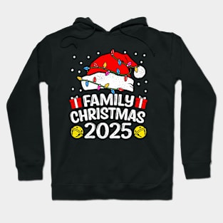 Family Christmas 2025 Funny Santa Hat Xmas 2025 Men Women Hoodie